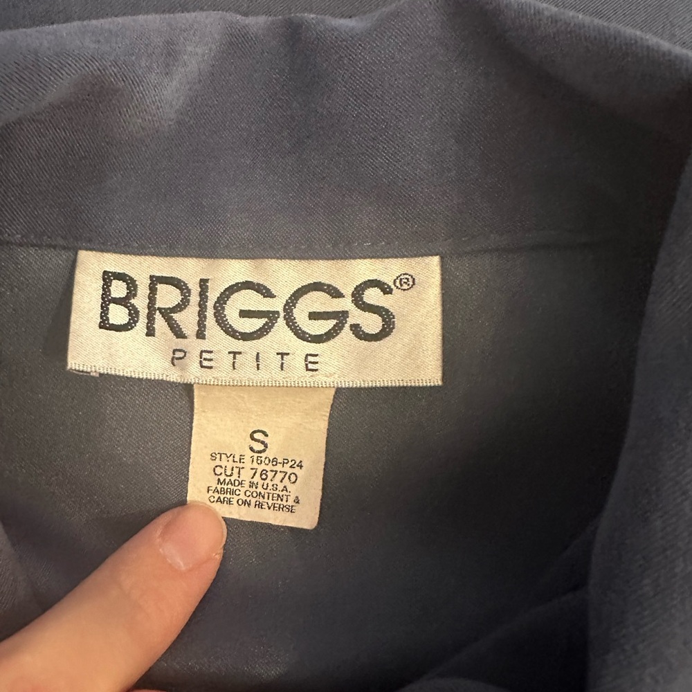 EUC Briggs Petite faux suede jacket Size S - Picture 6 of 7